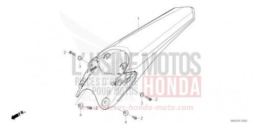 REAR FENDER CRF450RXR de 2024